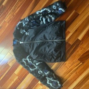 Faux fur adidas Bomber